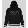 OVO X STARTER Team Script Black Hoodie