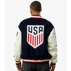 Pacsun 2025 U.S. Soccer x Jeff Hamilton Wool Navy Varsity Jacket