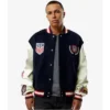 Pacsun U.S. Soccer x Jeff Hamilton Varsity Jacket Navy