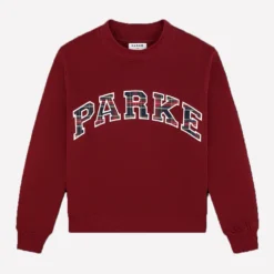 Parke Holiday Plaid Varsity Mockneck Sweatshirt