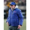Sean McDermott Buffalo Bills 2025 Blue Puffer Jacket