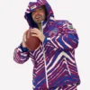 Zubaz Buffalo Bills Zebra Snow Blue Jacket