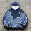 AXEPEAK Contrast Color Royal Blue Hoodie