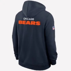 Ben Johnson Blue Nike Chicago Bears Sideline Hoodie