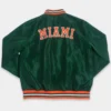 Miami Hurricanes Retro Sebastian Bomber Jacket Satin