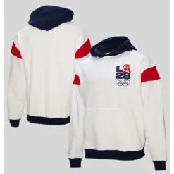 Mitchell & Ness LA28 French Terry White Hoodie
