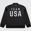 Mitchell & Ness Team USA Coach Snoop Satin Bomber Jacket
