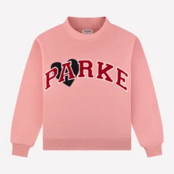 Parke Valentine's Jean Heart Varsity Sweatshirt