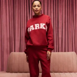 Parke Valentine Varsity Mockneck Sweatshirt