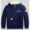 Polo Ralph Lauren Team USA Men’s Milano Cortina 2026 Winter Olympics Fleece Sherpa Hoodie