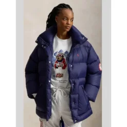 Polo Ralph Lauren Winter Olympics 2026 Team USA Down Puffer Navy Blue Jacket