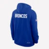 Sean Payton Blue Denver Broncos Sideline Hoodie
