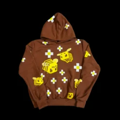 3D Embroidery Minecraft Bee Hoodie