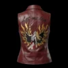 Claire Redfield RE Let Me Live Maroon Leather Vest