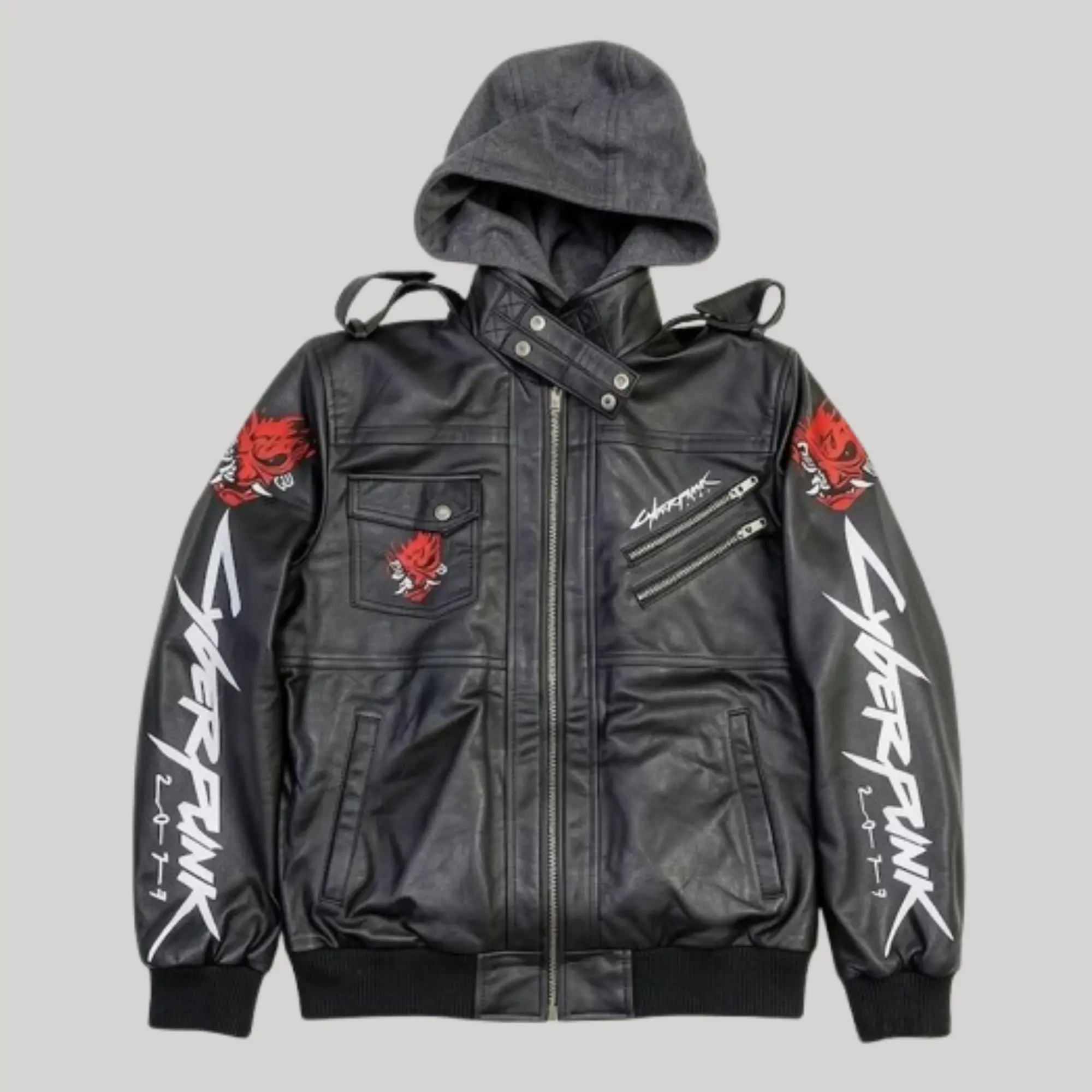 Cyberpunk 2077 Samurai Black Bomber Jacket David Martinez Edge Cyberpunk 2077 Samurai