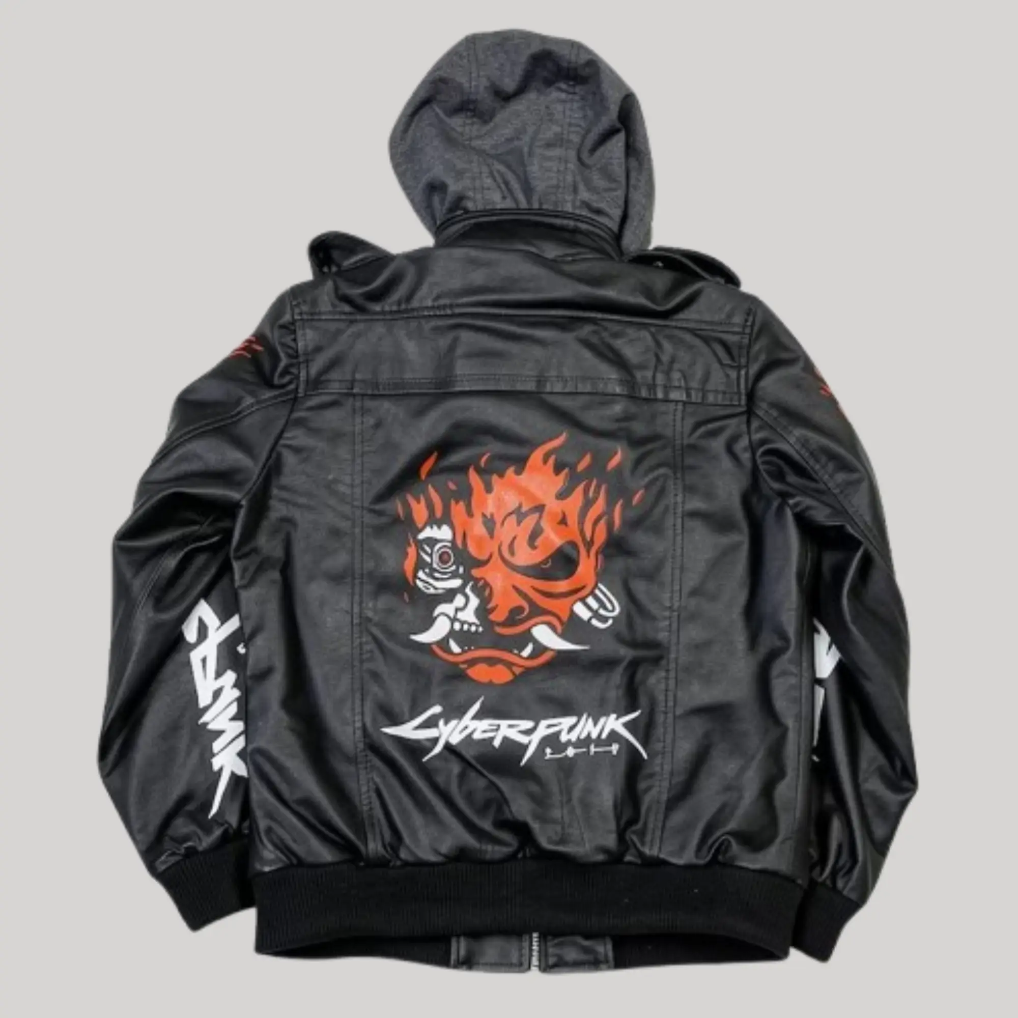 David Martinez Edge Cyberpunk 2077 Samurai Cyberpunk 2077 Samurai Black Bomber Leather Jacket