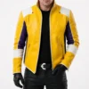 Charlie Disco Inspired Yellow Leather Jacket