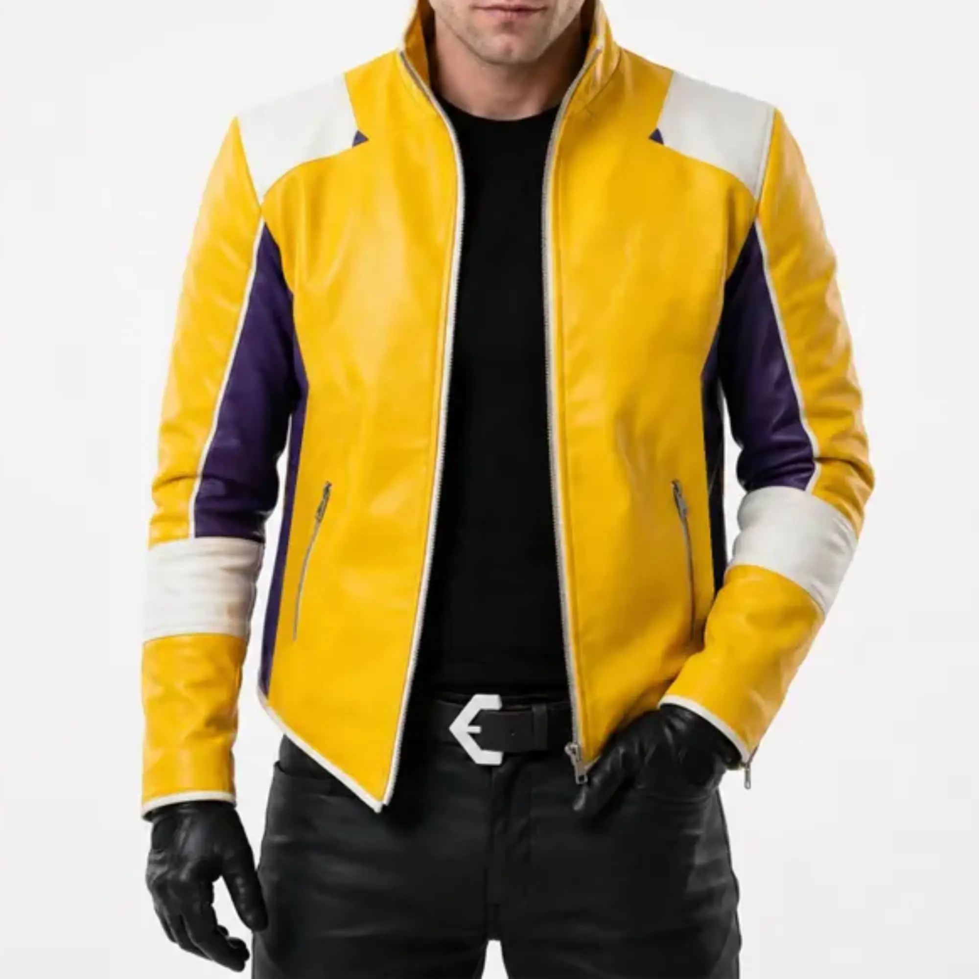 Dead As Disco Charlie Disco Yellow Leather Jacket Charlie Disco Inspired Yellow Leather Jacket