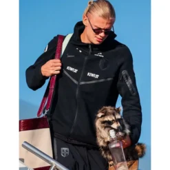 Erling Haaland Fleece Track Jacket Black