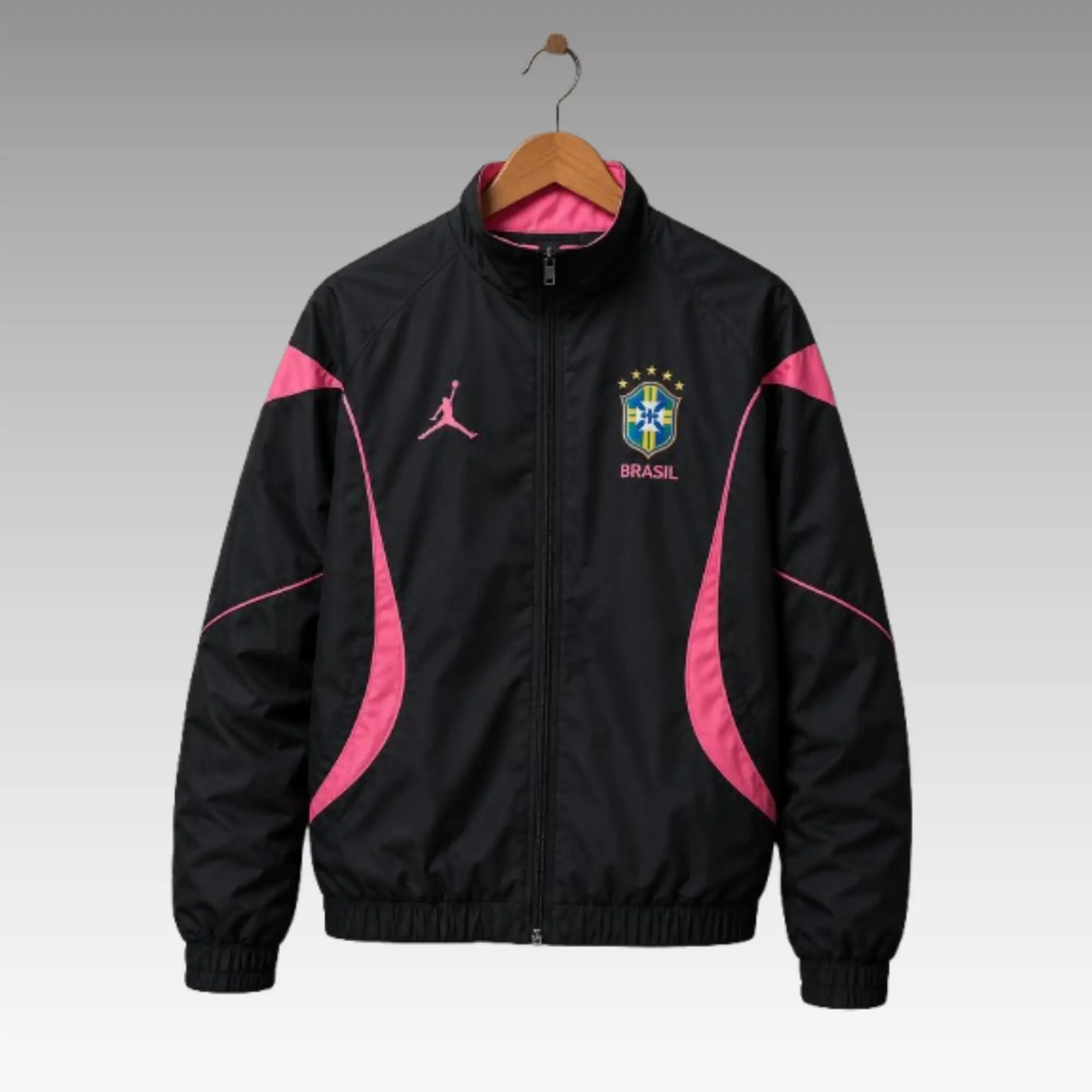 Fifa World Cup 2026 Brazil Anthem Black Jacket Fifa World Cup 2026 Brazil Anthem Jacket Black