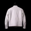 Video Game Arc Raiders White Leather Jacket