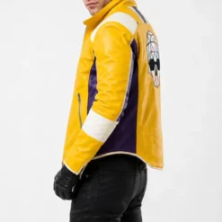 Dead As Disco Charlie Disco Yellow Leather Jacket