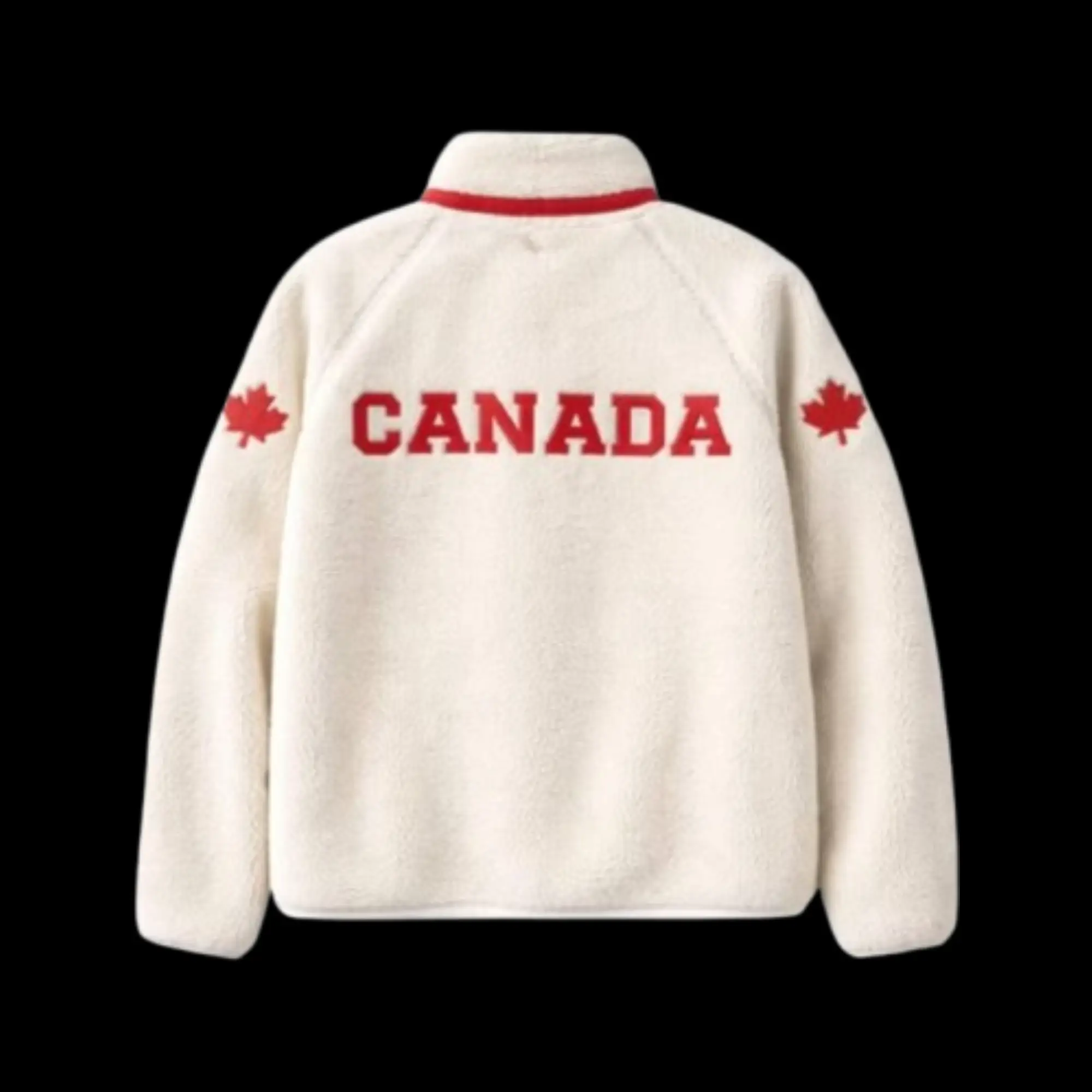Heated Rivalry Shane Hollander Canada Sherpa Jacket Shane Hollander Canada Maple Leaf Sherpa Jacket