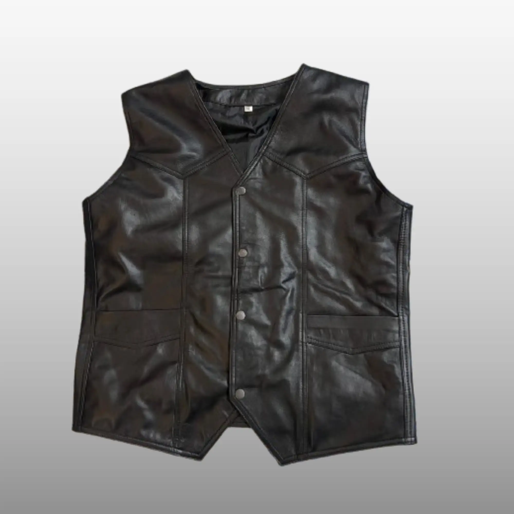Hells Angels Leather California Vest Hells Angels Black Leather California Vest for Unisex