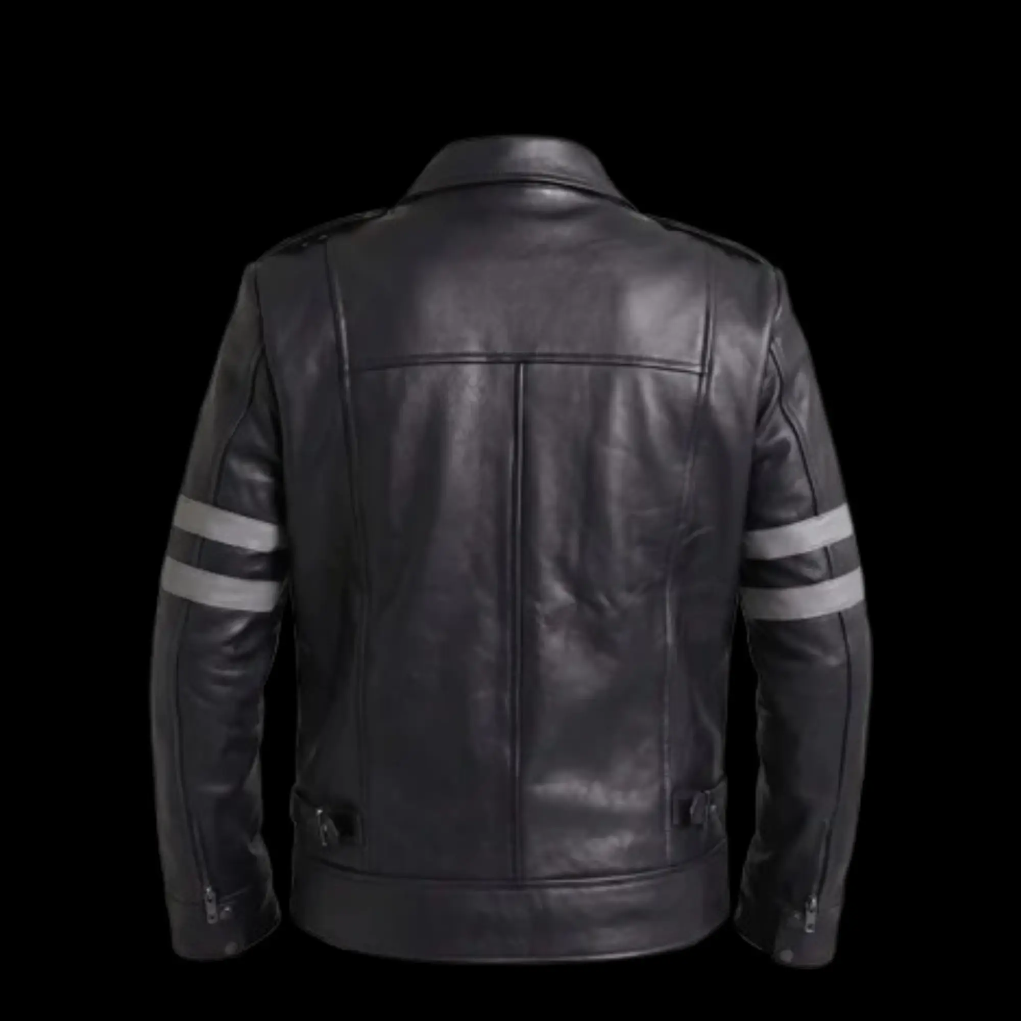 Leon Kennedy RE 6 Black Leather Jacket RE 6 Leon Kennedy Black Leather Jacket