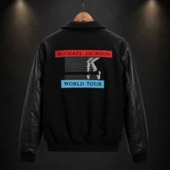 Bad World Tour Michael Jackson Black Bomber Jacket