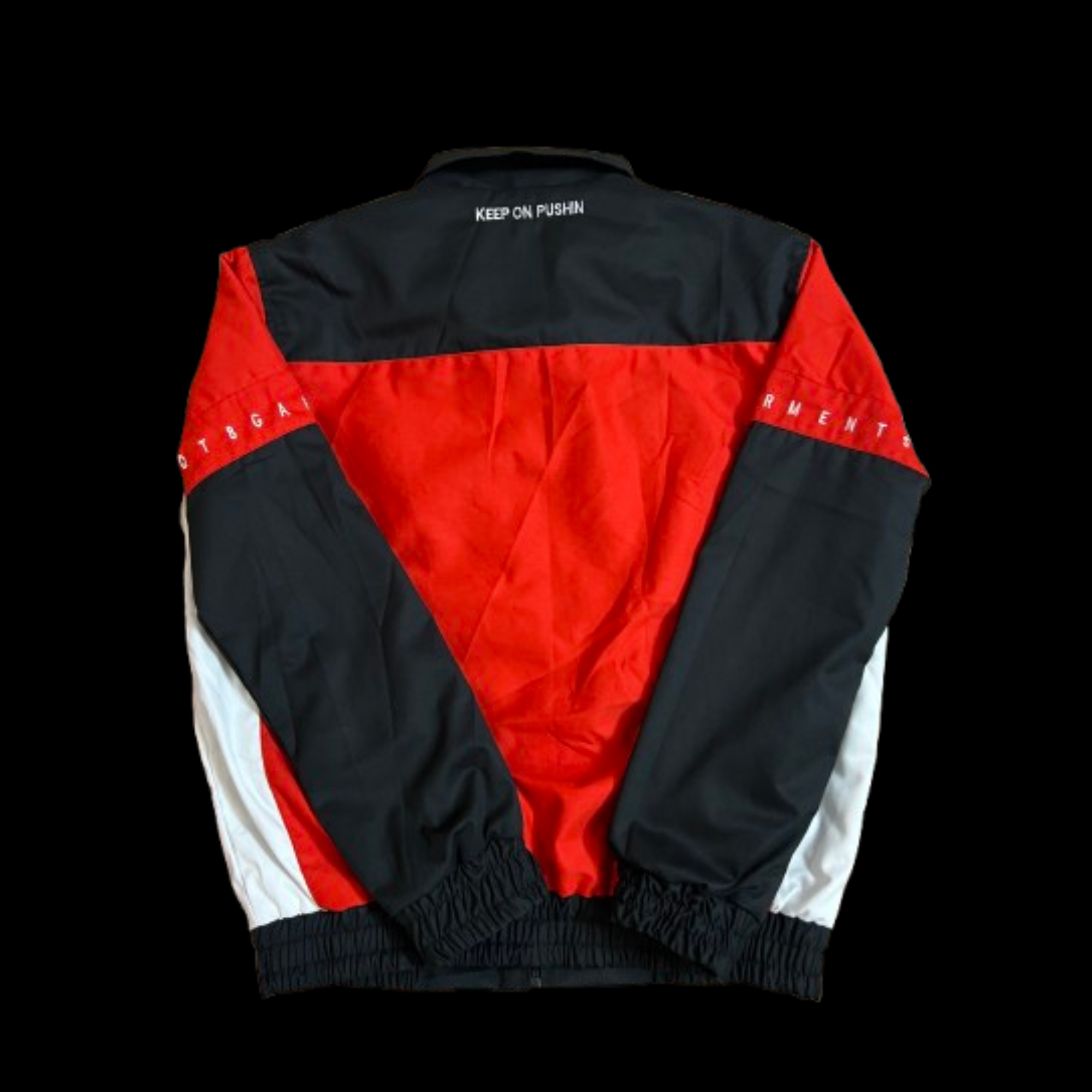 QT8 Garments Jacket Black Red White Color Block Track Jacket Korean Drama Weak Hero Suho Jacket Black and Red
