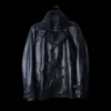 Resident Evil Leon Black Leather Cosplay Jacket