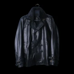 Resident Evil Leon Black Leather Cosplay Jacket