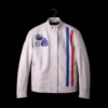 Futuristic Game Arc Raiders Off White Leather Jacket