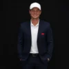 Travelers Championship 2026 Viktor Hovland Umbrella Logo Navy Blue Blazer
