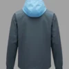 Manchester City Erling Haaland Blue Hooded Jacket