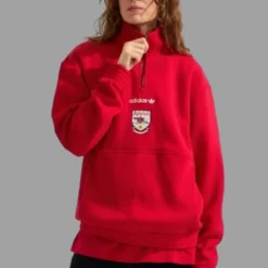202627 Arsenal Adidas EQT Red Jacket